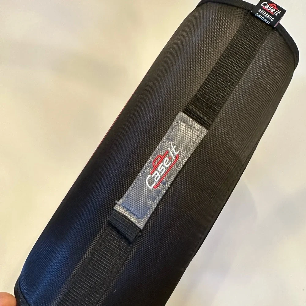 NWOT Case it King Size Mighty Zip Tab Black Binder w/ Purple Accessories Insert